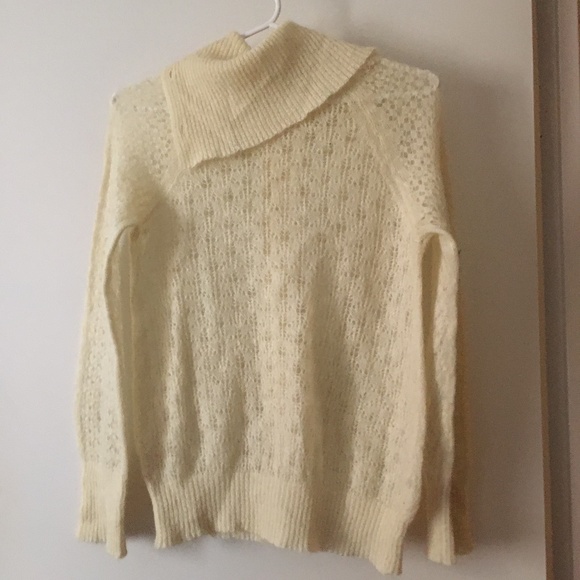 JUNYA WATANABE COMME DES GARCONS Ivory Mohair Pointelle Cardigan S - Picture 2 of 5